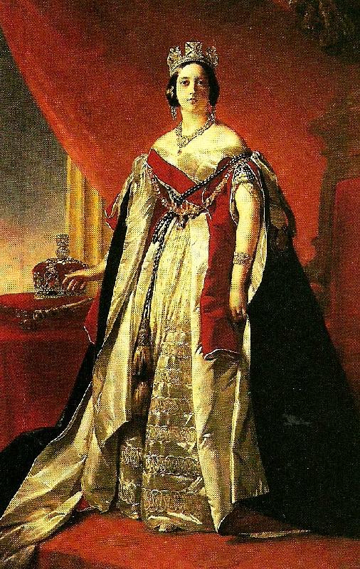unknow artist en ung och vacker drottning victoria av stora brittranien oil painting picture